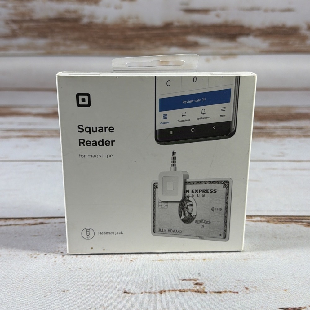 Square Reader Credit Debit Card Swipe iPhone Android 3.5mm New Sealed
